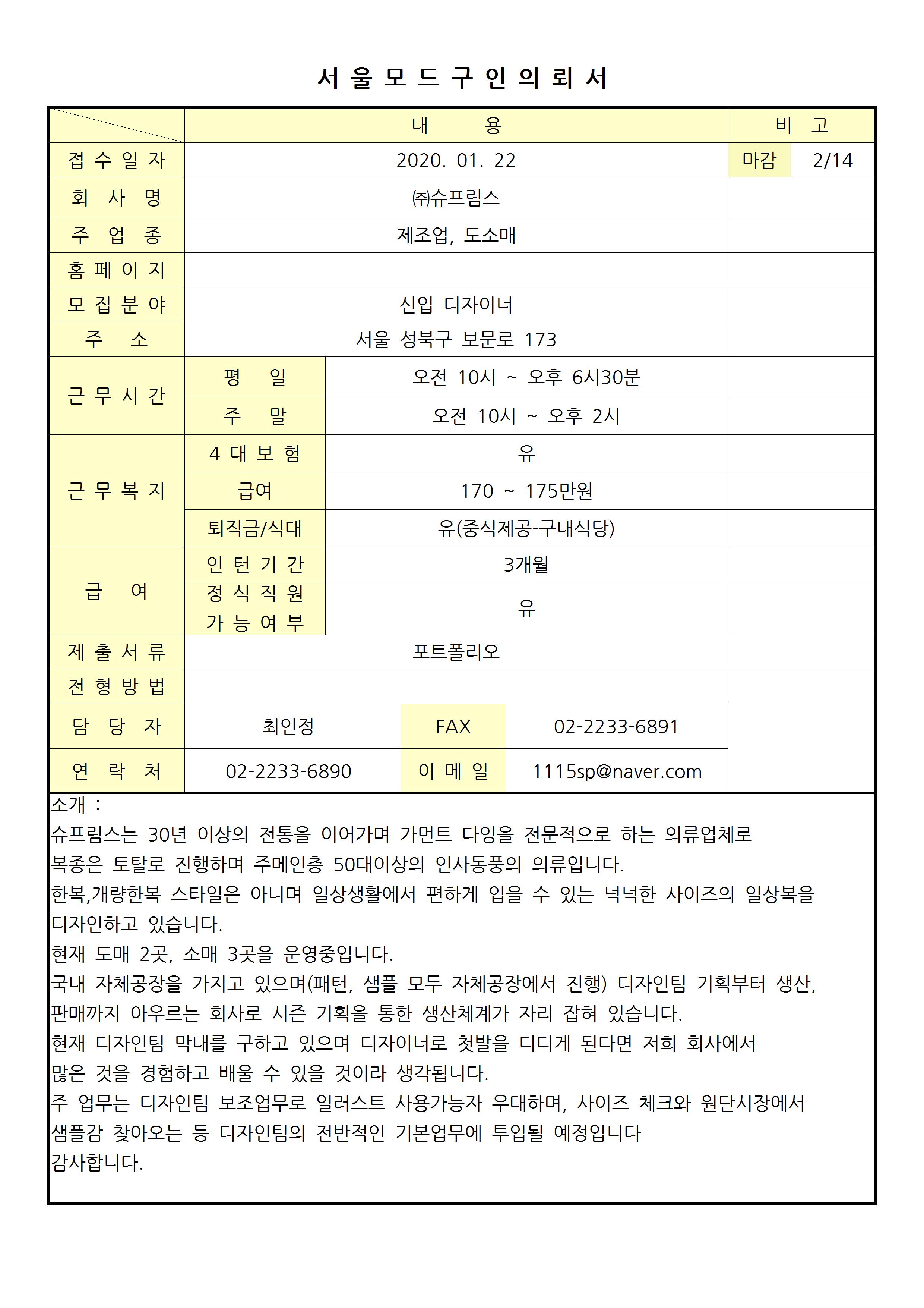 20200122 - 슈프림스 - 2019 서울모드 구인의뢰서001.jpg